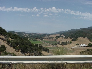 The beginning of farm land in an improbable landscape