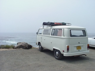 The bus, soaking in the view