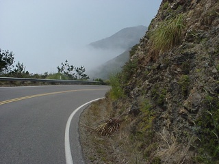 Highway One is lacking in shoulders