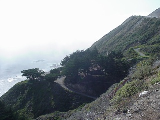 An overhead view of a Highway One