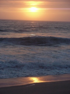 A beautiful sunset at Half Moon Bay