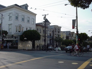 The corner of Haight and Ashbury and not a hippy in site
