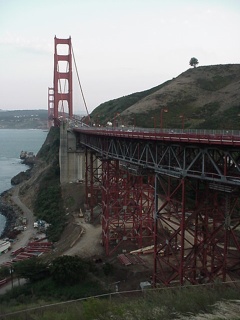 Part of the bridge is currently under construction