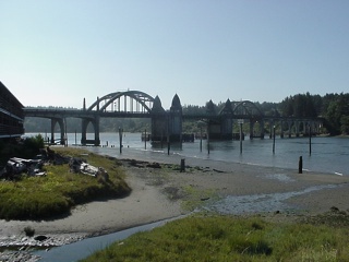 A View of the Bridge into Newport