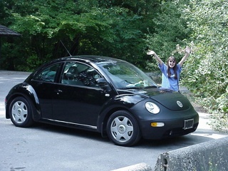 Theresa is very pleased with their new car.