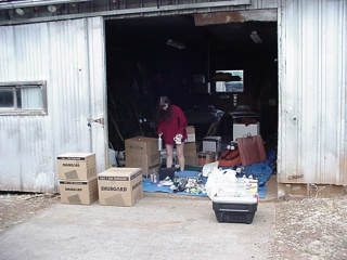 Packing up the bus