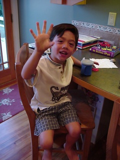Adam is a little camera shy