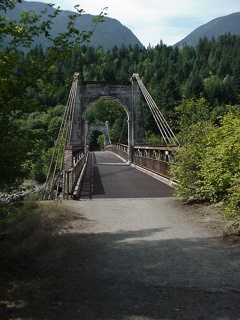 A old bridge at Fraiser River Gorge