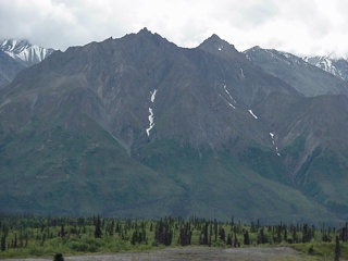 Big mountains outside of Palmer
