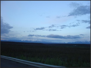 Mount Sanford at dusk