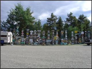 The Watson lake sign forest, a testament to theft