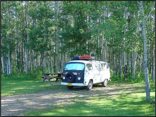 Morning at Swan Lake Provincial Campground