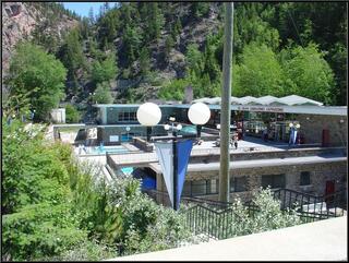 The Radium Hot Springs Aquacourt, brought to you by the 1950s