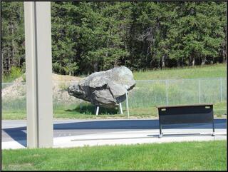 Rocks on poles, wacky