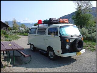 Morning in Mammoth Hot Springs campground