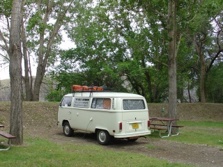 Morning in Billings, at the first KOA in North America, on the banks of the Yellowstone River
