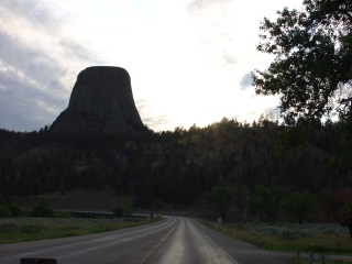 Devils Tower at sunset