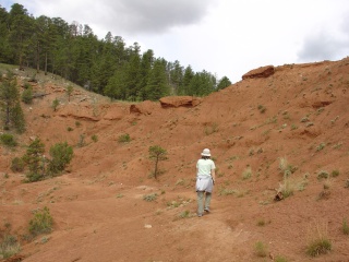 Theresa on the Red Rock