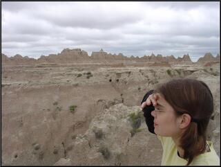 Theresa contemplating vastness