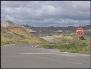 The pullout at Yellow Mounds