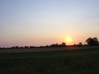 Sunset on a Kansas field