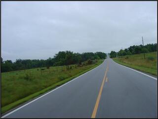 The road into Crawford State Park