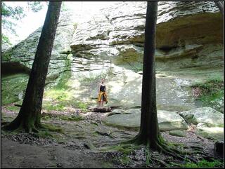 Theresa on a holler's edge