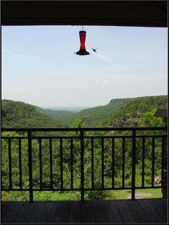 Arkansas River valley from the Mather Lodge deck