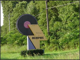 Old Memphis welcome sign