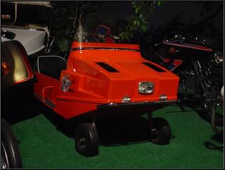A converted snowmobile, a Tennessee grassmobile