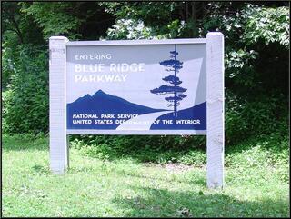 Entering the Blue Ridge Parkway