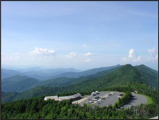 From the top of Mt. Mitchell, the highest point east of the Mississippi. It was quite a hike.
