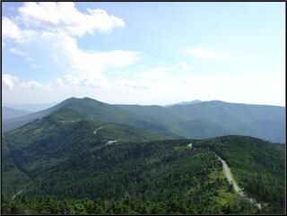 A birds eye view of the Blue Ridge Parkway