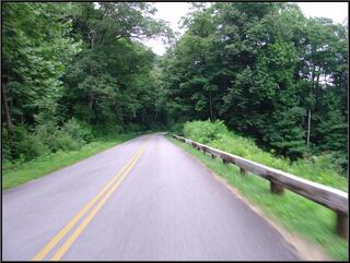 Early evening road shot