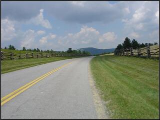 Blue Ridge road shot