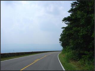 Skyline road shot