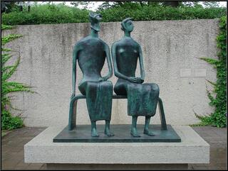Moore's ''King and Queen'' in the Hirshorn Sculpture Garden