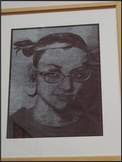 On piece of many amazing student pieces at the Scholastic Art Show at the Corcoran