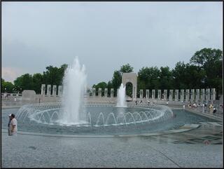 The new World War II memorial from inside