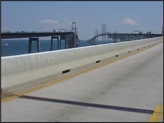 The Bay Bridge over Chesapeake Bay, east of Annapolis