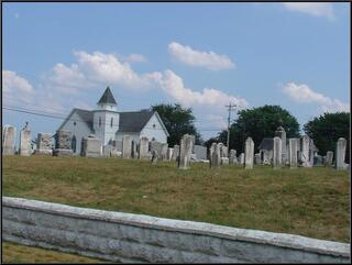 Old Delaware church and cemetery
