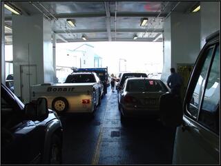 Corralled below deck