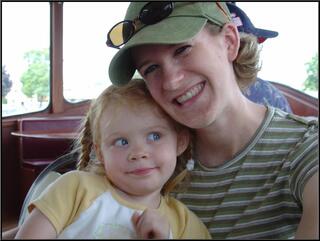 Alea, skeptical of her mother's smile