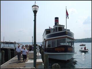 Disembarking after our cruise