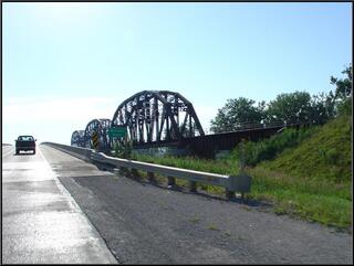 Railroad bridge over the Missouri River