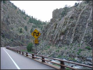 The windy climb up Big Thompson Canyon