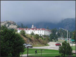 An impressive structure on the hill in Estes Park, we don't know what it is...