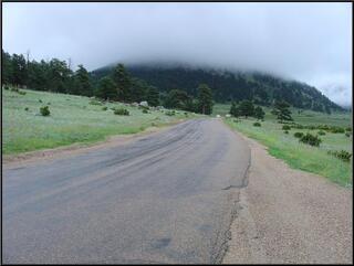 Low hanging clouds