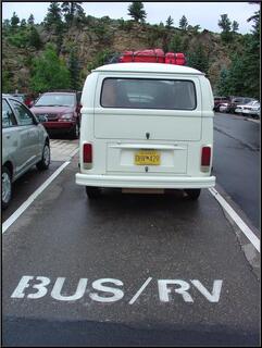 We appreciated the preferential parking in Estes Park