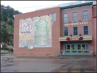 Authentic wall advertising in...